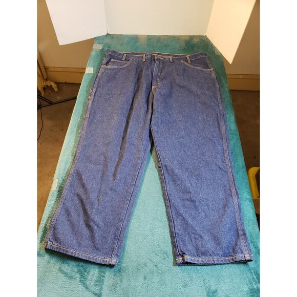 Steelguard Jeans Sz 46x30 Mens Blue Pants Stretch Carpenter Fire Resistant - Picture 1 of 14